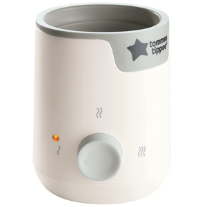 Tommee Tippee Easiwarm Bottle Warmer, Warms Breast Milk and Formula Bottles to Body Temperature in Minutes, Automatic Timer, OneDial Operation, White