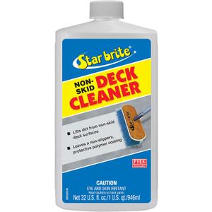 STAR BRITE Non-Skid Deck Cleaner & Protectant Ultimate Boat Deck Wash - Protects Against Future Stains & UV - Ideal for Fiberglass, Vinyl, Plastic, Painted & Metal Surfaces