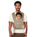 Ergobaby Embrace Baby Carrier Newborn to Toddler - Lightweight Ergonomic Baby Carriers - Cozy Essentials (7-25 Pounds), Ponte Knit, Olive