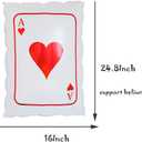 7 x Casino theme party decorations,casino balloons Las Vegas theme party Poker night party supplies,Heart Spade Diamond Club Dice Shaped Balloons for Casino birthday decoration,Poker Party, 3 inches x 20 inches