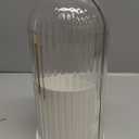 Skatx 360°Rotating Makeup Brushes holder with Lid，Make Up Organizers and Storage for Vanity Countertop or Bedroom Dresser（Transparent white）