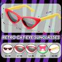 Kingdder 16 Pack Kpop Party Favors Cat Eye Sunglasses for Y2k Fans Women Kpop Star Birthday Party Favors 50s Cosplay Supplies