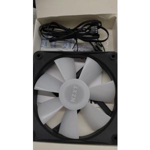 NZXT F120 RGB Core - 120mm Hub-Mounted RGB Fan - 8 Individually-Addressable LEDs - Semi-Translucent Blades - High Static Pressure & Airflow - Quiet Operation PWM Control - CAM Software - Black
