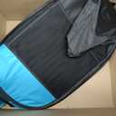 GOOZII Portable Dog Playpen Indoor Outdoor, Collapsible Pet Dog Playpen with Zipper Top Cover, Cat Puppy Bunny Kitten Exercise Play Pen Tent for Beach RV Car (Medium Size,Black Blue)