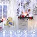 JMEXSUSS 66ft 200 LED White Christmas Lights Indoor Outdoor, Connectable String Twinkle Lights Outdoor Clear Wire Plug in for Bedroom House Fireplace Christmas Tree Decoration