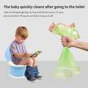 portable, foldable potty seat for toddler, Training Toilet Seat Emergency Toilet for Car, Camping, Outdoor, indoor (light blue, small)
