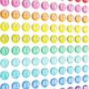 Tellegloww 1-100 Magnetic Numbers 0.98" Glass Magnets Number for Whiteboard Dry Erase Boards Classroom Round Refrigerator Magnets for Home School Office (Rainbow Color)