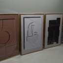 BULUXE 3-Piece Japandi Canvas Wall Art Set with Black Rectangle Frames  Minimalist Japanese-Scandi Modern Wall Decor