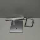 RUACQ Toilet Paper Holder Stand, Bathroom Toilet Paper roll Holder Free Standing with Storage for 4 Rolls, Post Pivoting Design, Stable Weighted Base, SUS304 Stainless Steel(Chrome)