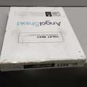 Angol Shiold Elongated Marble Toilet Seat with Zinc Alloy Hinges, Easy to Install and Clean, Anti-pinch (Gray) (Elongated-18.5)