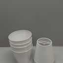 Fuloon Small Lamp Shades Clip on Bulb, Modern European Style Mini Lamp Shades for Chandelier, French Country White Chandelier Lampshades, 3.5x5.1x5.5 in, 6 Pack (Linen White)