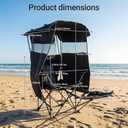 Nice C Heated 4-Position Reclining Canopy Umbrella Camping Chair (1 Pack)
Folding Chair, With Adjustable Shade, Backrest, Footrest, Cooler Bag, Cup Holder, for Camping, Beach, Sports