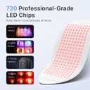 FDA Cleared Red Light Therapy Device for Neck and Body, Multi-Mode LED Light Therapy Panel, Blue and Infrared Light Therapy for Home Use