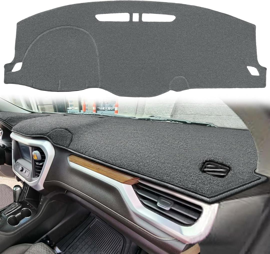Dash Cover Mat Custom Fit for GMC Acadia w/o Head-up Display Dashboard Pad Cap Carpet Protector K277 (Dark Gray)