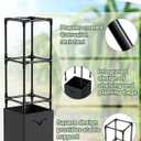 Dragon Fruit Trellis for Climbing Plants Indoor Outdoor, Heavy Duty Metal Adjustable Vertical Garden Support for Indoor Outdoor Potted Plants, Tomato, Cactus, Roses,Vines(12 * 12 * 47inch,1PC)