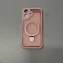 MOCCA Design for iPhone 17 Case, Compatible with Magsafe [Premium Invisible Magnetic Ring Stand] [Military Drop Protection] Full Camera Guard Translucent Matte Slim Phone Cover 6.3",Pink