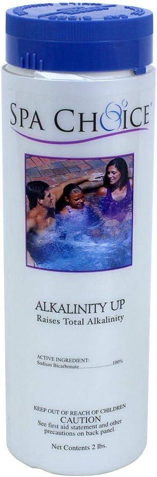 SpaChoice 2-Pounds Premium Alkalinity Up, Alkalinity Increaser for Hot Tub, 100% Sodium Bicarbonate, Made in USA SpaChoice 2-Pounds Premium Alkalinity Up, Alkalinity Increaser for Hot Tub, 100% Sodium Bicarbonate, Made in USA