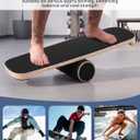 Balance Board for Adults, Surf Trainer with Wooden Roller, 24 X 24 X 3 Inches