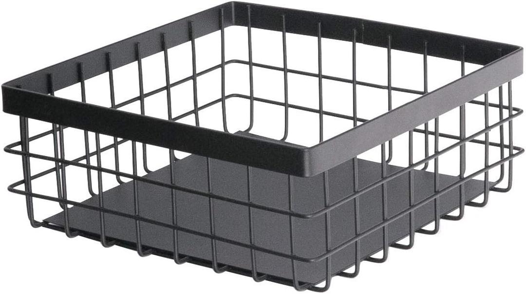 Horizontal Napkin Dispenser for Tables & Countertops, Steel Vintage Flat Napkin Holder, Farmhouse Rustic Kitchen & Dining Room Decor