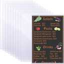 Henoyso 10 Pcs 8.5" x 14" Menu Cover Rigid Print Protectors Clear Heavy Duty Menu Holder Poster Protector Sleeve Hard Plastic Paper Sleeves for Page Sheet Photographs Document Birth Certificate
