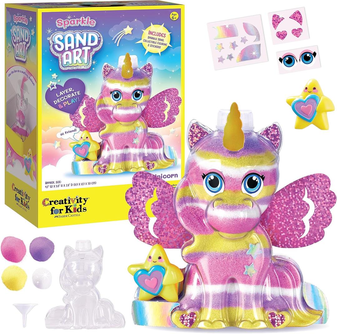 Creativity for Kids Sand Art Kit: Unicorn - DIY Sand Art Kits for Kids, Unicorn Gifts for Girls, Arts and Crafts for Kids (Ages 6+)