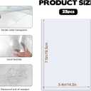 25PCS 5.4" x 7.5" Jumbo Card Sleeves, Rigid Print Protectors Clear Hard Plastic Large Card Sleeves for Jumbo Card, Top Loading Rigid Card Sheet Protectors for Postcards, Photos, Trading&Sports Cards