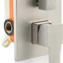 SKOWLL Shower Diverter Valve 2 Way Brushed Nickel Shower Mixer Control Valve Kit Wall Mount Single Handle Dual Function Shower Valve Replacement Rough In Valves Included