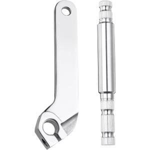 Amazicha 2PCS Inner Shifter Lever Shaft Kit Stainless Steel Inner Shift Rod Lever Fit for Harley Davidson Touring Road Glide Electra Glide Road King Street Glide 1984-2016 (Chrome)