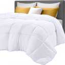 Utopia Bedding Comforters King Size, All Season Duvet Insert, Down Alternative Box Stitched Bed Comforter with Corner Tabs, Machine Washable (White) (King (Pack of 1))