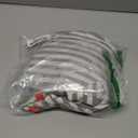 Women's Summer Puff Sleeve Tops Casual Ribbed Knit Crop Top Color Block Trendy Crewneck Striped Shirts M