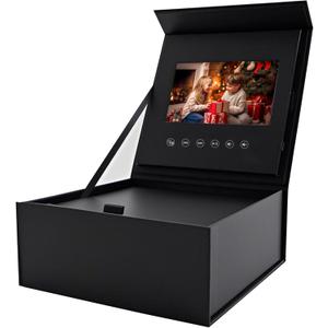 Sourcingbay Video Gift Box | 5" HD IPS Screen | 4GB Storage | Auto-Play Magnetic Lid | Hidden Surprise Compartment | Rechargeable Battery | Type-C Charging