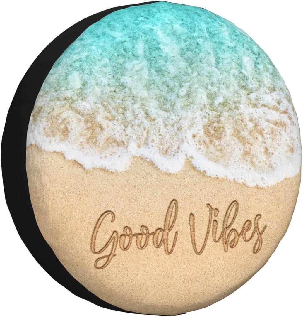 17 Inch Spare Tire Cover Weatherproof Sun Protection Wheel Tire Cover Universal Fit Trailers RV SUV Truck Camper Travel
