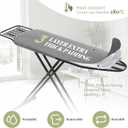 Ironing Board Full Size, RAINHOL 43"x13" Heavy Duty Compact Iron Board with Iron Rest, Height Adjustable Sturdy Iron Stand, Grey Cover with Extra Thick Padding