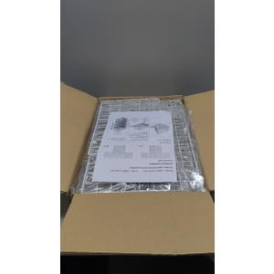 4-Tier Stackable Closet Organizers and Storage Basket, Foldable Closet Shelf Organizer System, Space-Saving Clothes Storage Drawer Organizer for Wardrobe, White (Patent Pending)