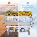 Chafing Dishes for Buffet Set Chafers for Catering & Buffet Warmers with Lids | Serving Food Warmer & Chafers Servers Sets