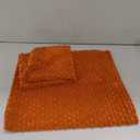 Home Brilliant Burnt Orange Pillow Covers 18x18 Square Solid Thanksgiving Decorative Throw Pillow Covers Soft Plush Corduroy Pillowcases for Living Room Bedroom, Set of 2, 18 x 18 inch, Orange