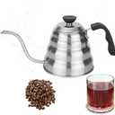 Premium Coffee Grooseneck Kettle Stainless Steel - 40 Oz / 1.27 Quarts / 1.2 L / 5 Cup - Perfect Pouring Over for Coffee Drip or Tea Brewing All Stovetop Compatible
