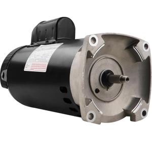 B2854 Square Flange Pool Pump Motor - 1.5HP, 3450 RPM, 56Y Frame | 115V/230V PSC Motor w/1.1 Service Factor | Compatible with Century, Smith & Major Pool/SPA Systems