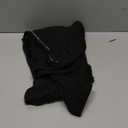 SOLY HUX Women's Long Sleeve V Neck T Shirt Lace Trim Rhinestone Wrap Tee Slim Fitted Fall Tops (Pure Black)