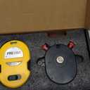 PREXISO Multi Surface Laser Level LED Light Vial, 30Ft Horizontal & Vertical Line Laser with Wall Mount Base, 2 Pins, 10 Sticker, 2 AA Batteries for Hanging Frames & Picture, Construction Wall Writing