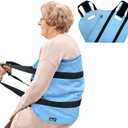 Transfer Sling Padded Gait Belt, Breathable Oxford Non-Slip Lift Aid with Handles&Fixing Belt, Lightweight Mobility Support for Elderly Disabled Bedridden, Bed Wheelchair Car Transfer
