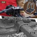 Trailer U Bolt Kit, 5-1/2" Trailer Axle U Bolts for 3500 lbs 2-3/8" Round Axle, 1/2 Diameter, 2" Thread Pitch by MCCKLE (2 Pack)
