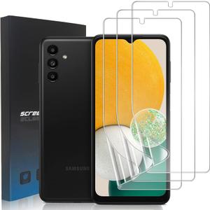 3 Pack Screen Protector for Samsung Galaxy A13 [Not Glass], Full Coverage Soft Flexible TPU Film for Galaxy A13 5G/4G 6.5", Anti-Bubble HD Clear Hydrogel Film, Support Fingerprint Reader