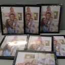 Giftgarden 8x10 Picture Frame Set of 7, Multi Photo Frames for Wall Decor or Tabletop Display, Black
