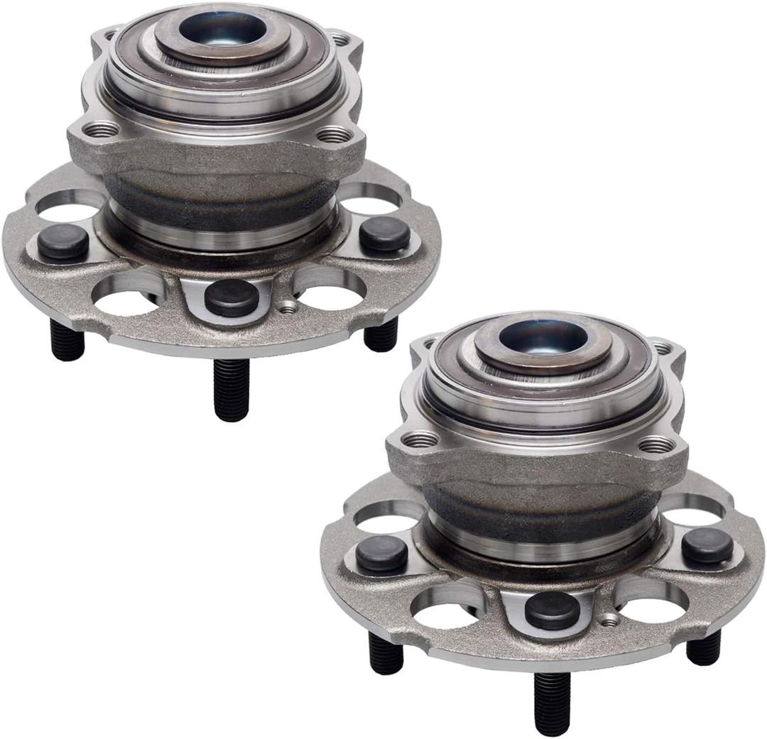 TUCAREST 512344 x2 (Fit Vehicles w/FWD Only) Rear Wheel Bearing and Hub Assembly Compatible with 2007-2011 Ho-nda CR-V, 2012-2015 Crosstour, 2010-2011 Accord Crosstour [5 Stud Hub]