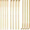 12 PCS Natural Bamboo Back Scratcher, 16.5 Inch Long Handle Wooden Back Scratcher for Adults, Handheld Body Massager for Itch Relief, Manual Scratching Tool for Seniors Elderly