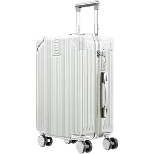 20 Inch Carry on Luggage Carry-on with Cup Holder & USB Port, Luggage with Airline Approved TSA Lock, Softside Lightweight carry on luggage 22 x 14 x 9 airline approved 360 Spinner Double Wheels