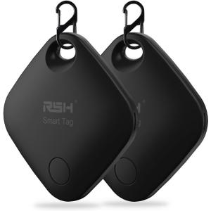 Air Tracker Tag 4 Pack Bluetooth Luggage Tracker Tag Locator Works with Apple Find My,Smart Tracker for Suitcase, Bag, Backpack, Wallet,Replaceable Battery Smart tag Finder- 2 Pack