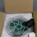 Flower Table Lamp,Vintage LED Stained Glass Desk Lamp,Cute Bedside Reading Light with 3 Color Modes,Kawaii Night Light Ambient Lighting Home Decor for Bedroom Living Room Office(Green)