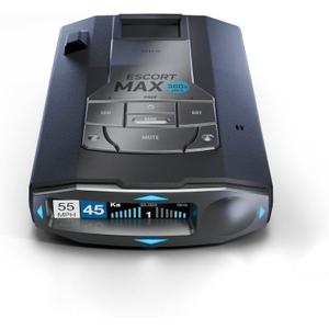 Escort MAX 360c MKII Laser Radar Detector - Dual-Band Wi-Fi and Bluetooth Enabled, 360 Directional Arrows, Exceptional Range, Shared Alerts, Apple CarPlay and Android Auto Compatible, Black